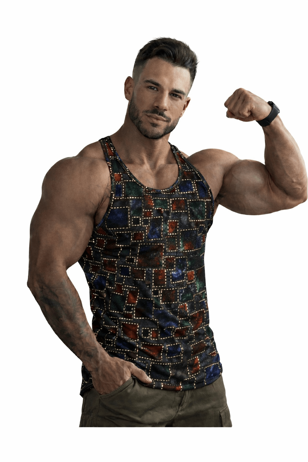 TankZrage 12 - Tank Top for Men - Sarman Fashion - Wholesale Clothing Fashion Brand for Men from Canada