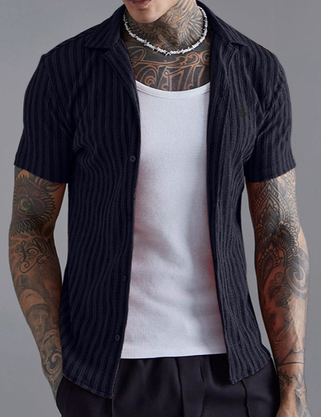 Texas - Short Sleeves Shirt for Men - Sarman Fashion - Wholesale Clothing Fashion Brand for Men from Canada