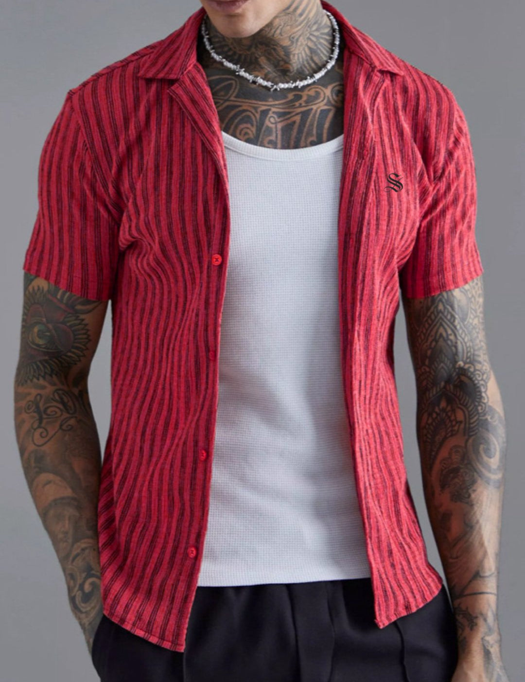 Texas - Short Sleeves Shirt for Men - Sarman Fashion - Wholesale Clothing Fashion Brand for Men from Canada