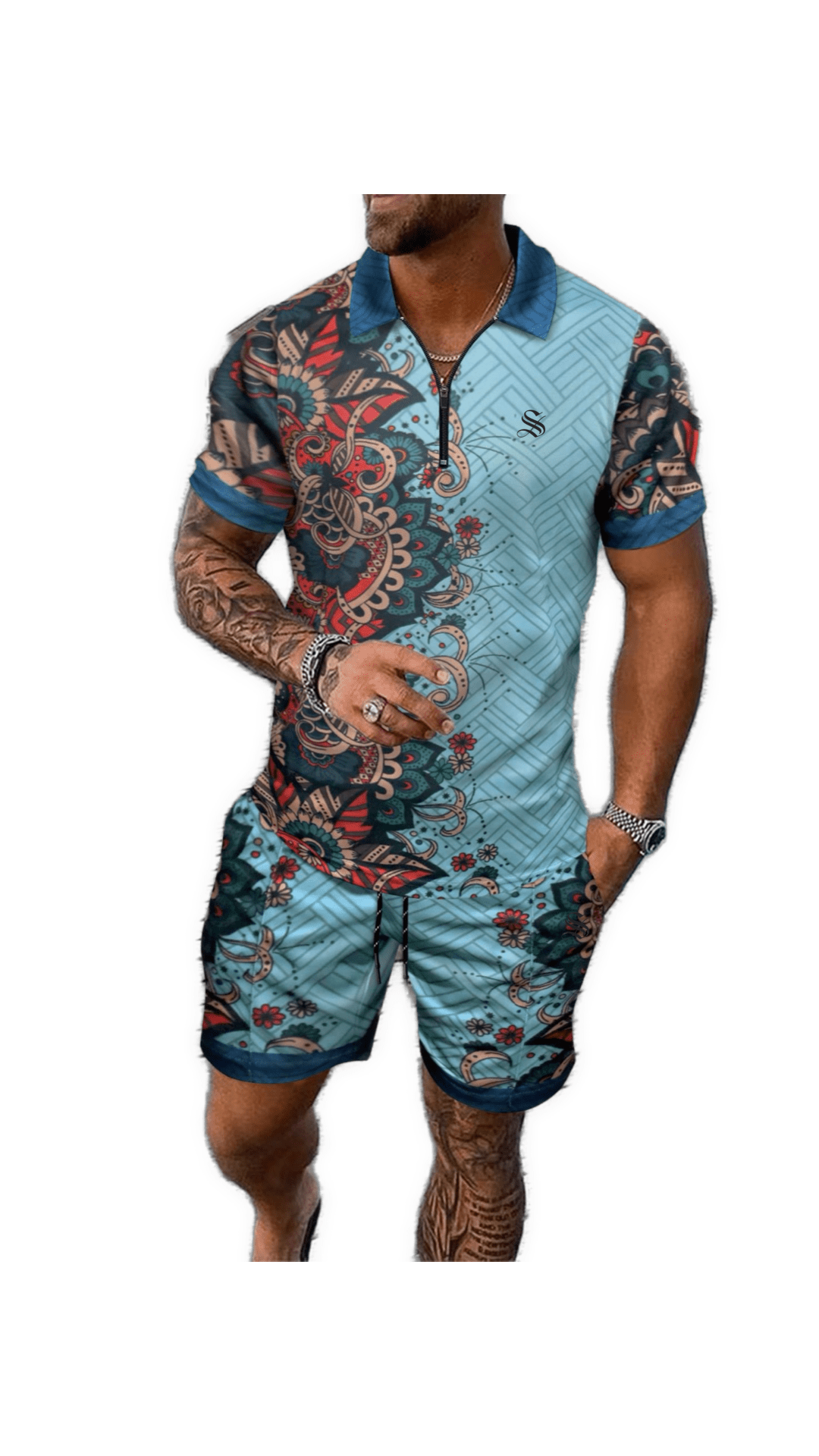 TFG 2 - Top & Shorts for Men - Sarman Fashion - Wholesale Clothing Fashion Brand for Men from Canada