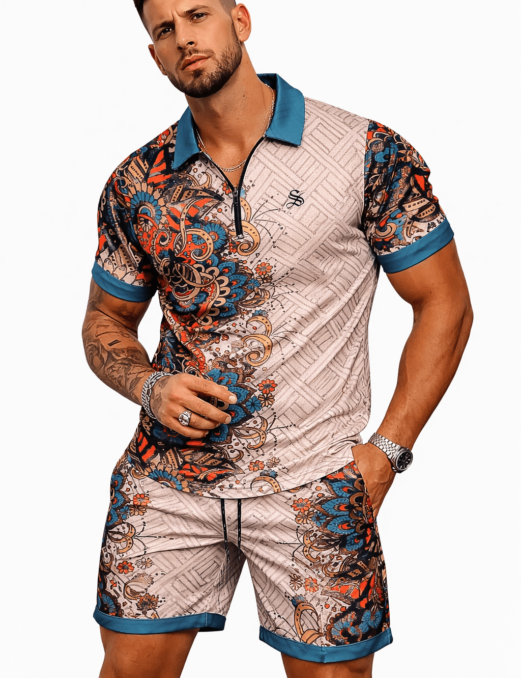 TFG 2 - Top & Shorts for Men - Sarman Fashion - Wholesale Clothing Fashion Brand for Men from Canada