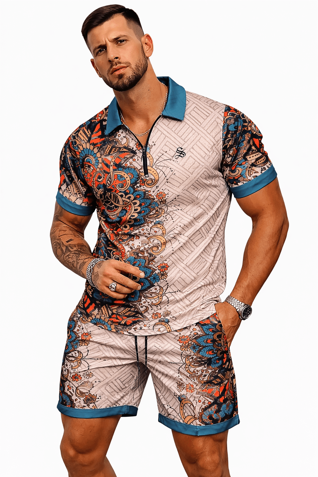 TFG 2 - Top & Shorts for Men - Sarman Fashion - Wholesale Clothing Fashion Brand for Men from Canada