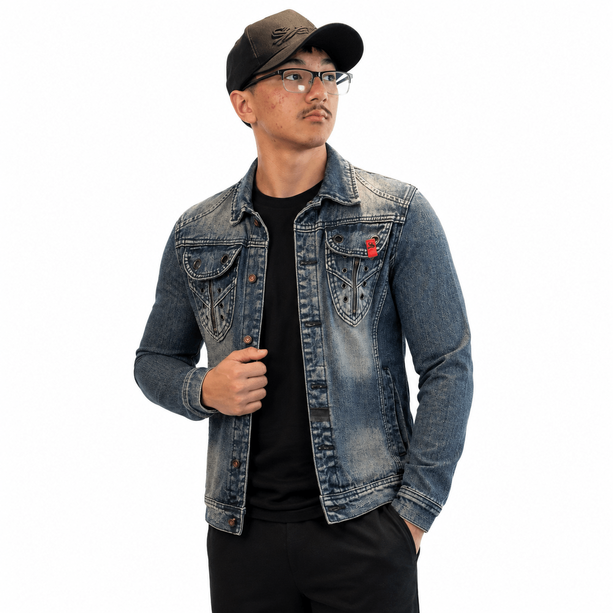 Toka 2 - Long Sleeve Jeans Jacket for Men - Sarman Fashion - Wholesale Clothing Fashion Brand for Men from Canada