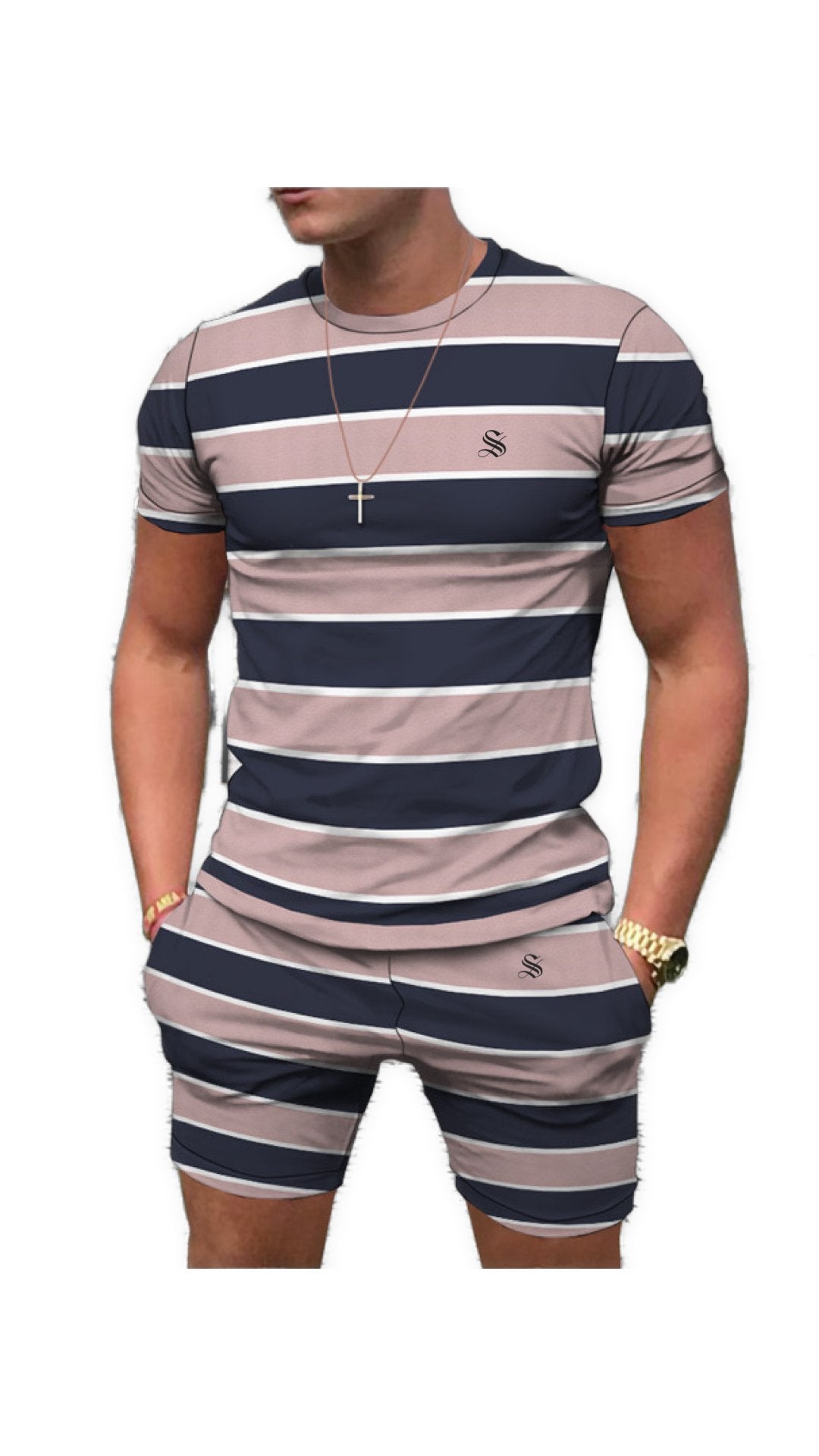 Men Full Set Tonal - Complete Set T-Shirt & Shorts for Men – Sarman Fashion ...