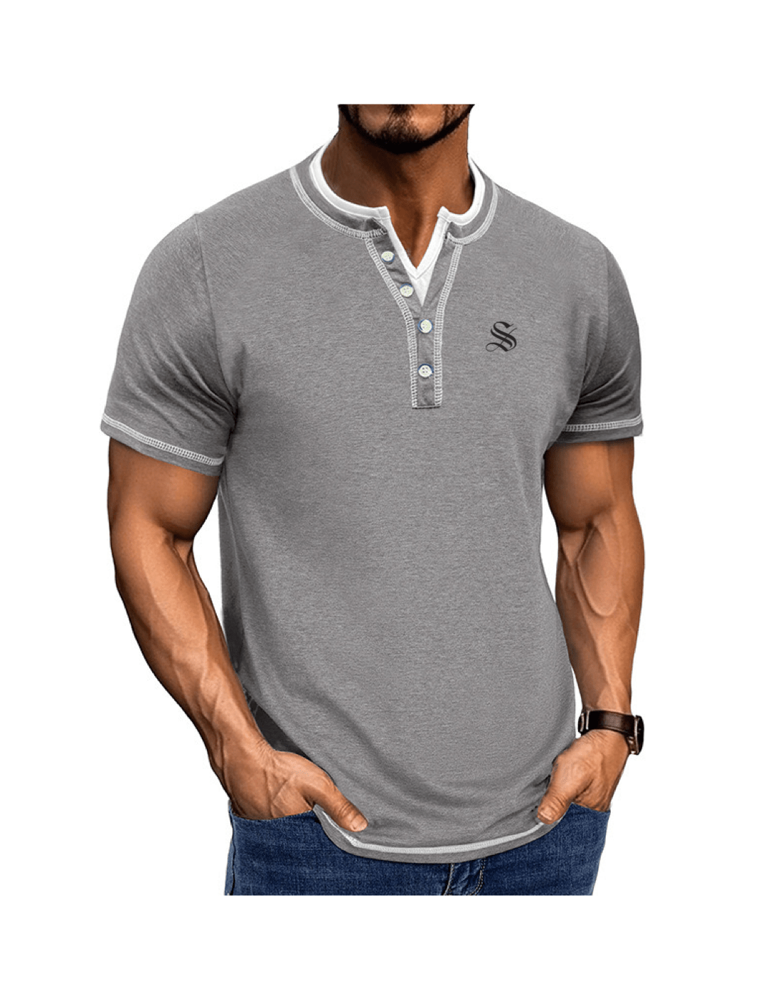 TOV 2 - T-Shirt for Men - Sarman Fashion - Wholesale Clothing Fashion Brand for Men from Canada