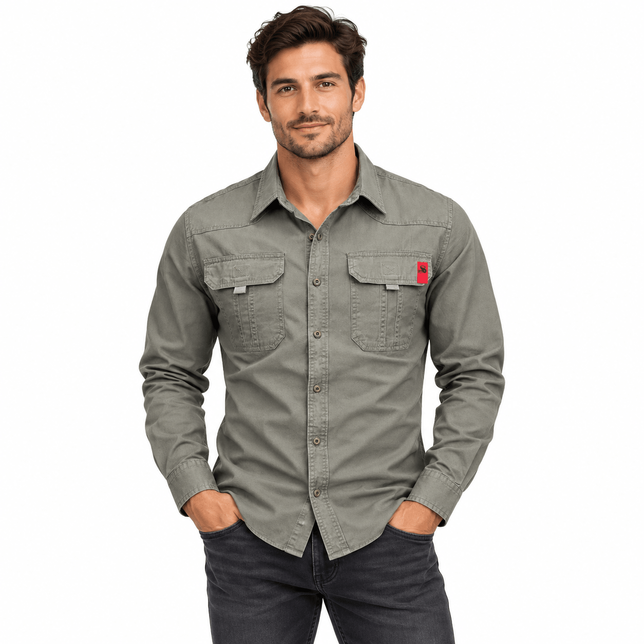Tuajol 2 - Long Sleeves Shirt for Men - Sarman Fashion - Wholesale Clothing Fashion Brand for Men from Canada
