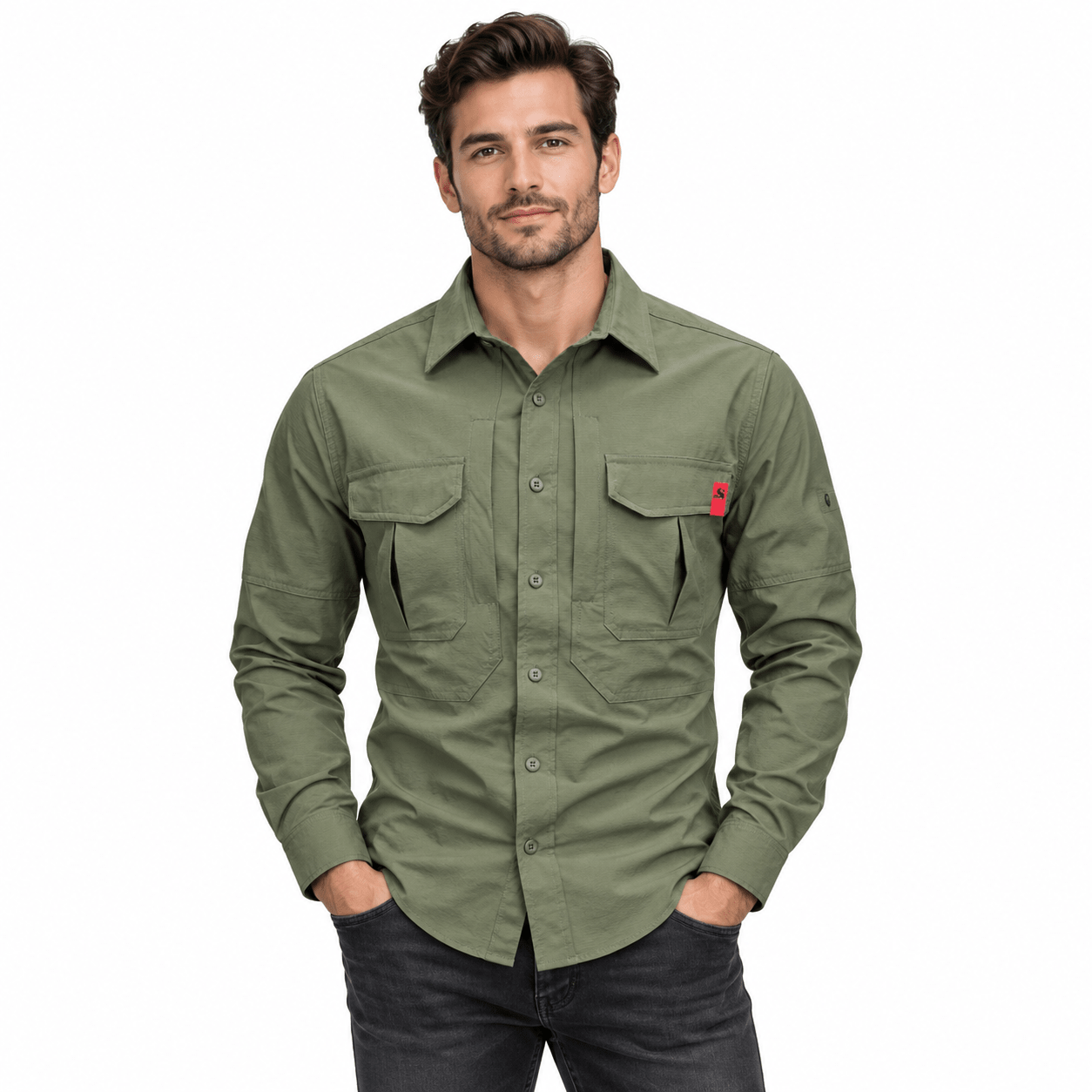 Tuajol 3 - Long Sleeves Shirt for Men - Sarman Fashion - Wholesale Clothing Fashion Brand for Men from Canada