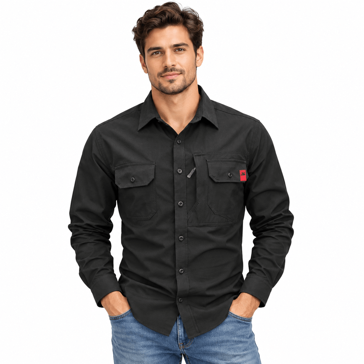 Tuajol 4 - Long Sleeves Shirt for Men - Sarman Fashion - Wholesale Clothing Fashion Brand for Men from Canada