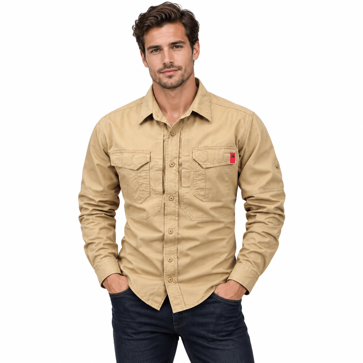 Tuajol - Long Sleeves Shirt for Men - Sarman Fashion - Wholesale Clothing Fashion Brand for Men from Canada
