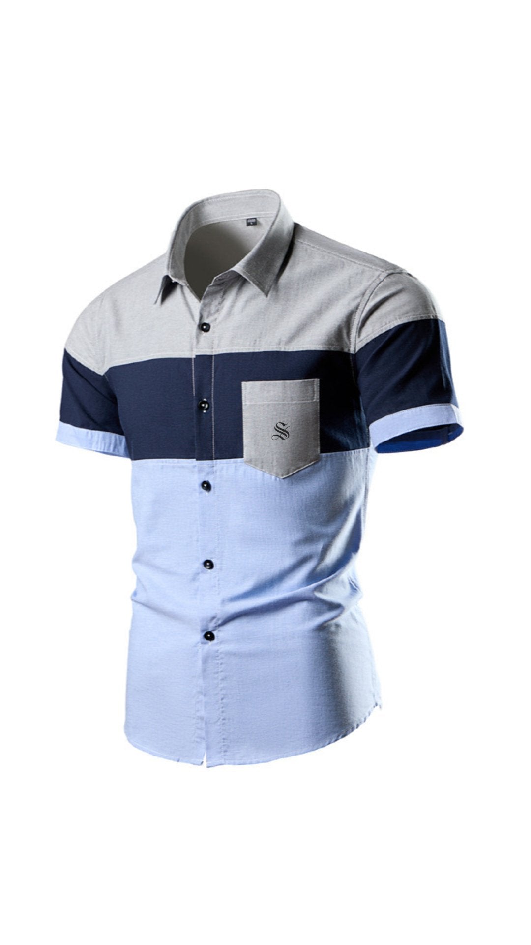 Tulpi - Short Sleeves Shirt for Men - Sarman Fashion - Wholesale Clothing Fashion Brand for Men from Canada