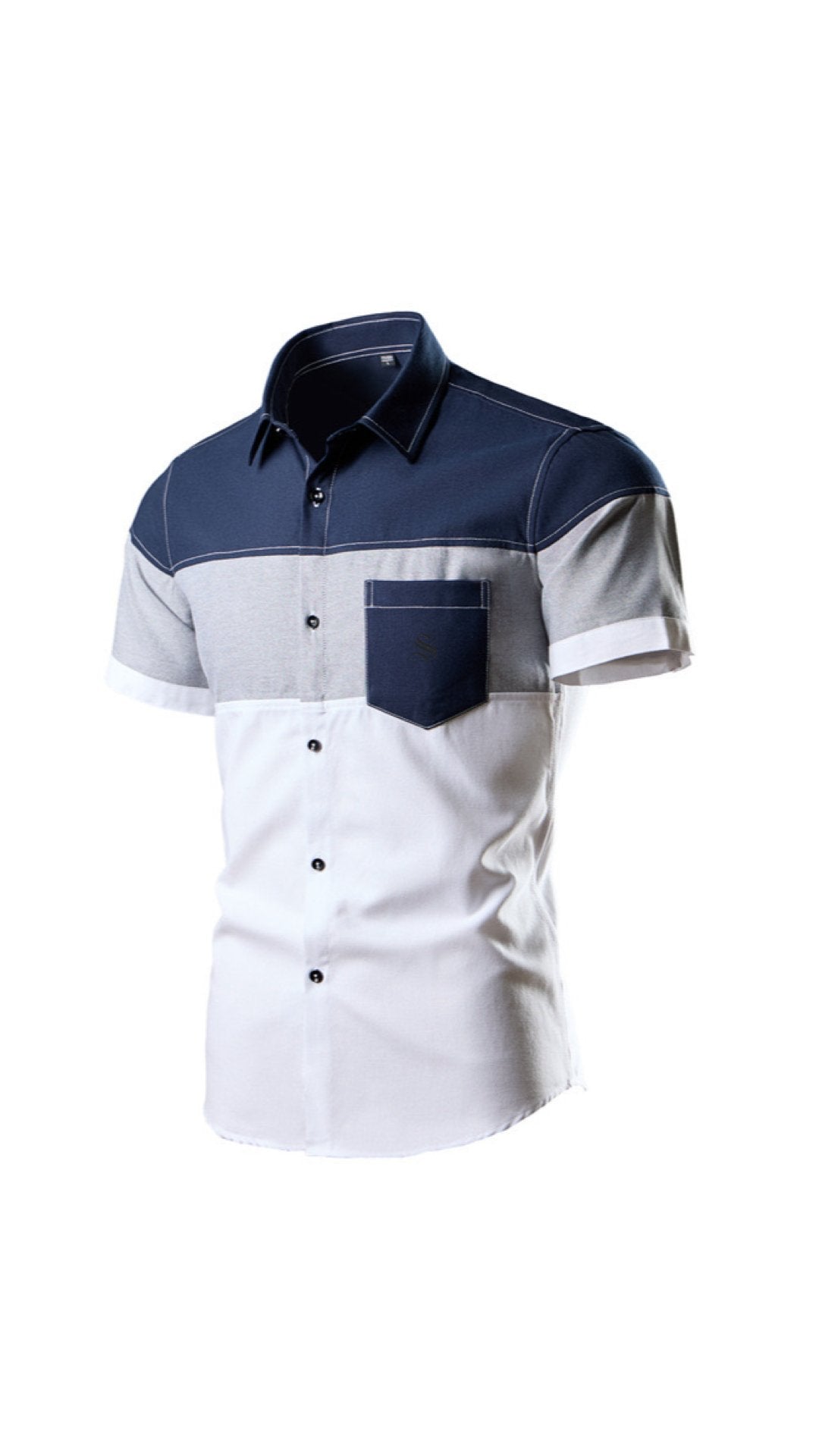 Tulpi - Short Sleeves Shirt for Men - Sarman Fashion - Wholesale Clothing Fashion Brand for Men from Canada