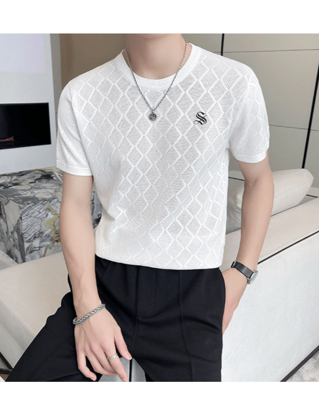 UJA - T-Shirt for Men - Sarman Fashion - Wholesale Clothing Fashion Brand for Men from Canada
