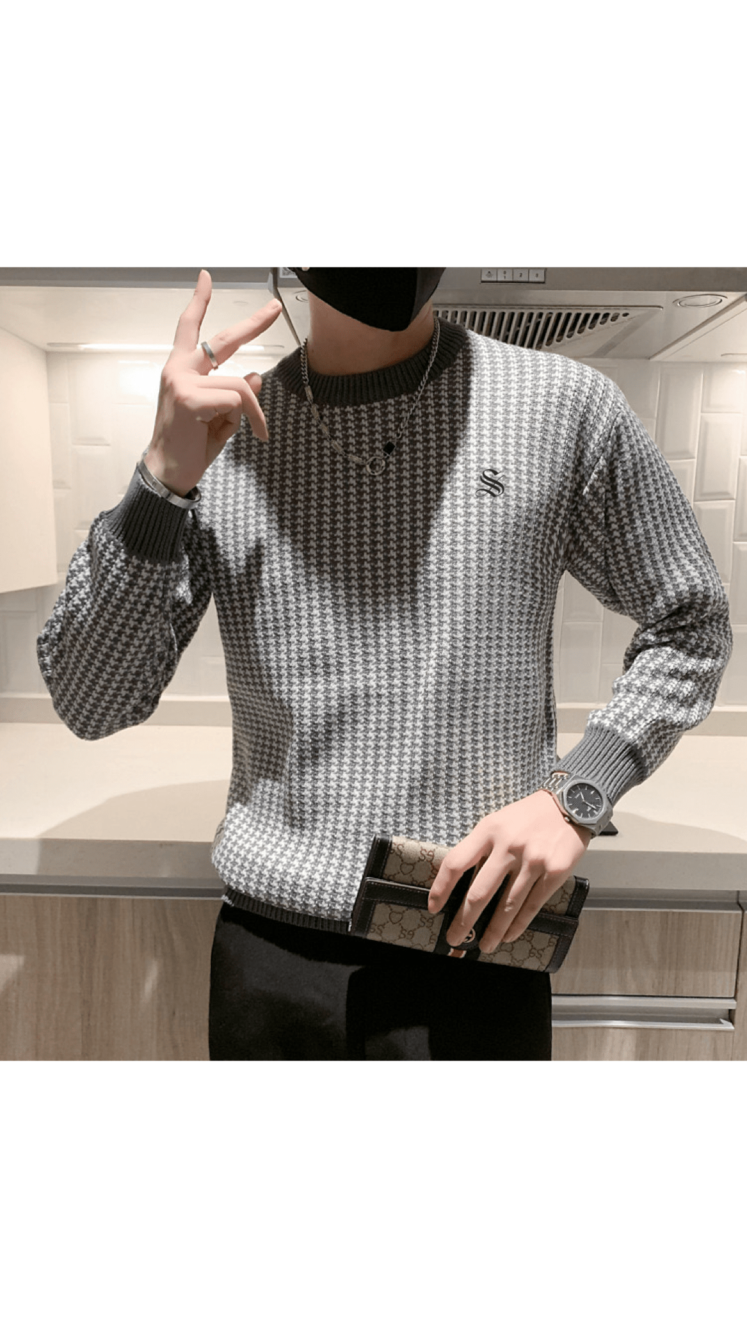 Una 3 - Sweater for Men - Sarman Fashion - Wholesale Clothing Fashion Brand for Men from Canada