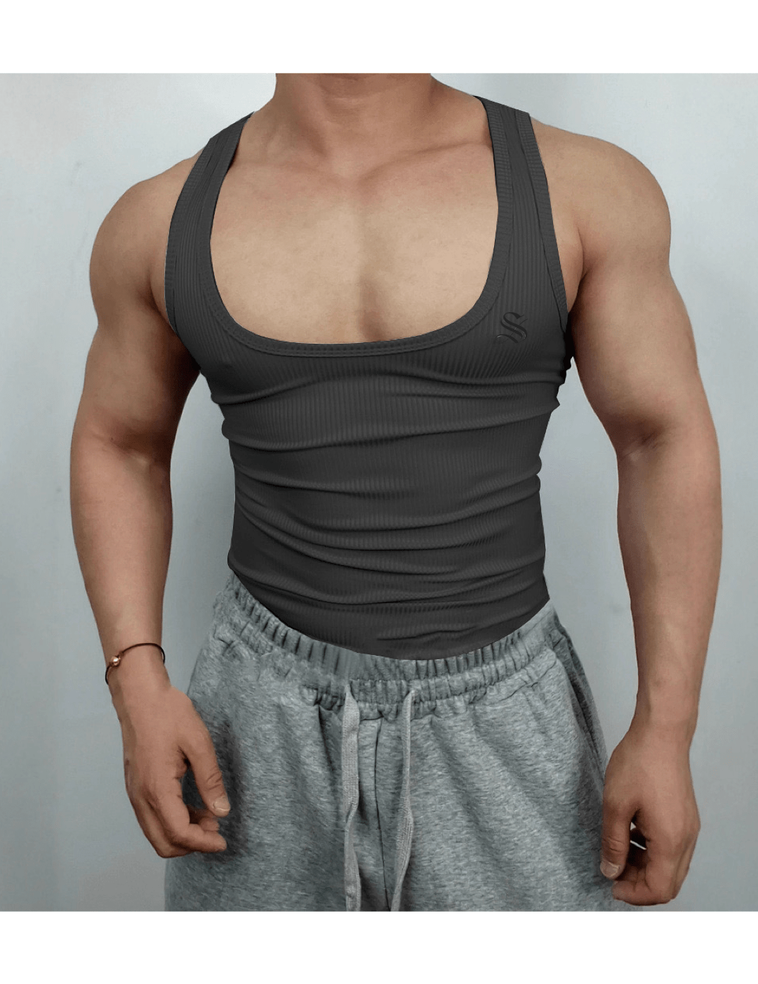 Una 3 - Tank Top for Men - Sarman Fashion - Wholesale Clothing Fashion Brand for Men from Canada