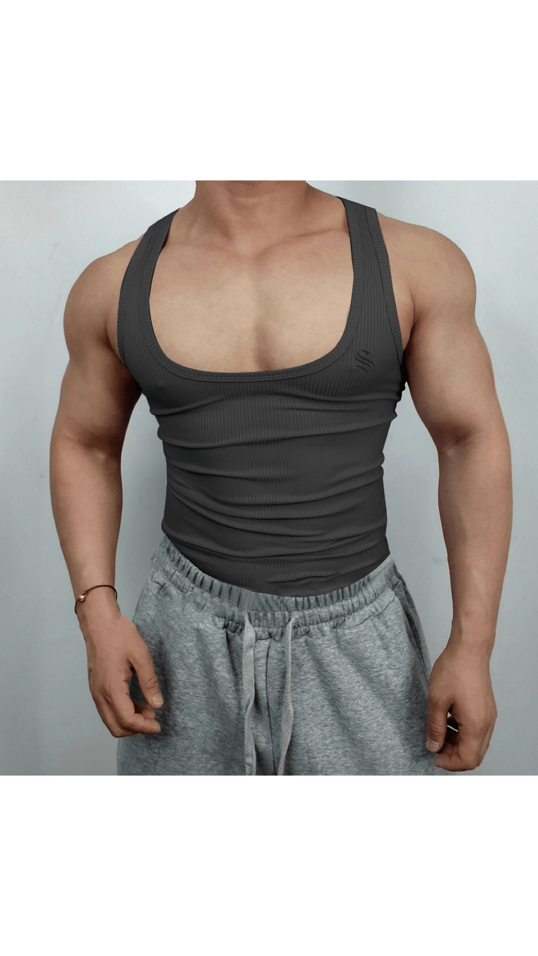 Una 3 - Tank Top for Men - Sarman Fashion - Wholesale Clothing Fashion Brand for Men from Canada