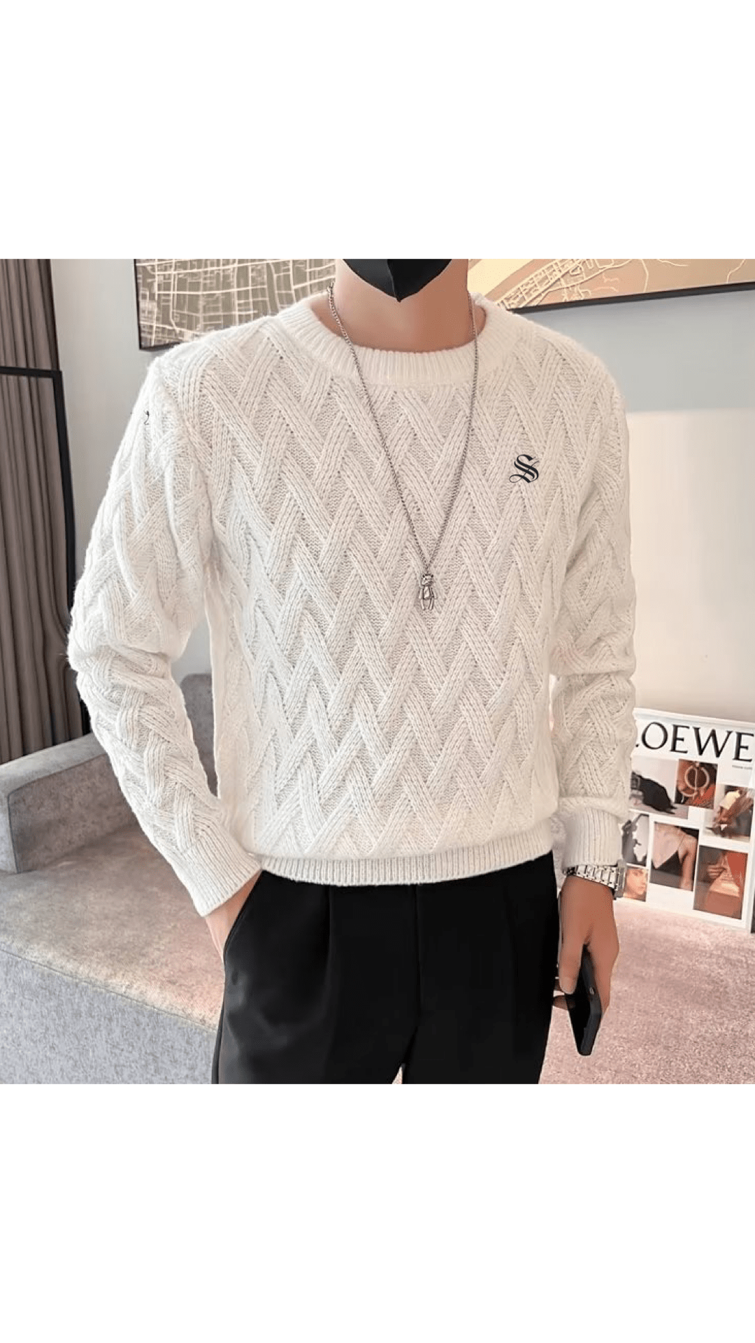 Una - Sweater for Men - Sarman Fashion - Wholesale Clothing Fashion Brand for Men from Canada