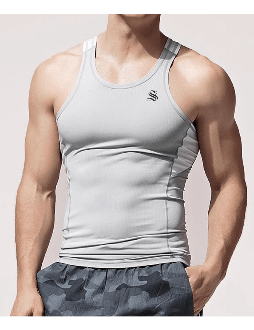 Una - Tank Top for Men - Sarman Fashion - Wholesale Clothing Fashion Brand for Men from Canada