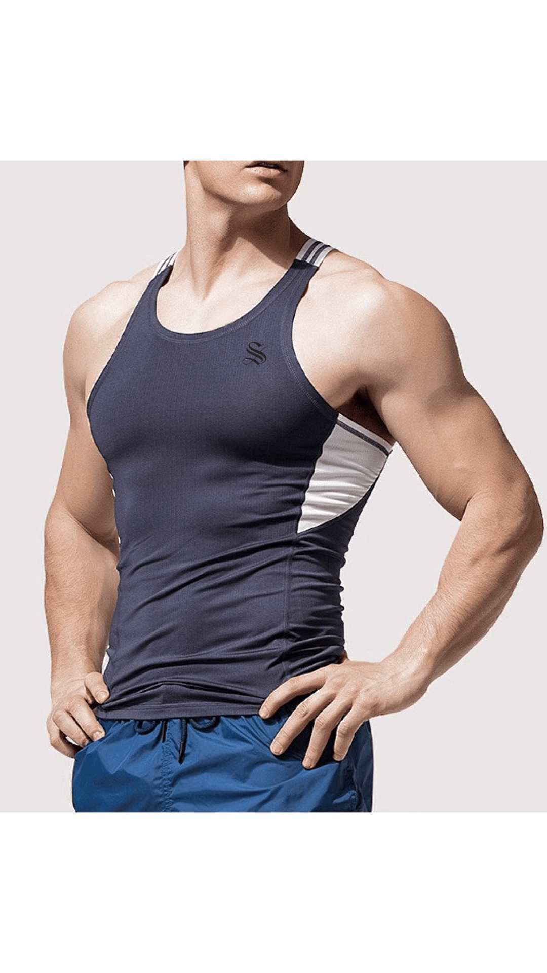 Una - Tank Top for Men - Sarman Fashion - Wholesale Clothing Fashion Brand for Men from Canada