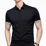 Upgrade Edurto - Short Sleeves Shirt with Straps for Men - Sarman Fashion - Wholesale Clothing Fashion Brand for Men from Canada