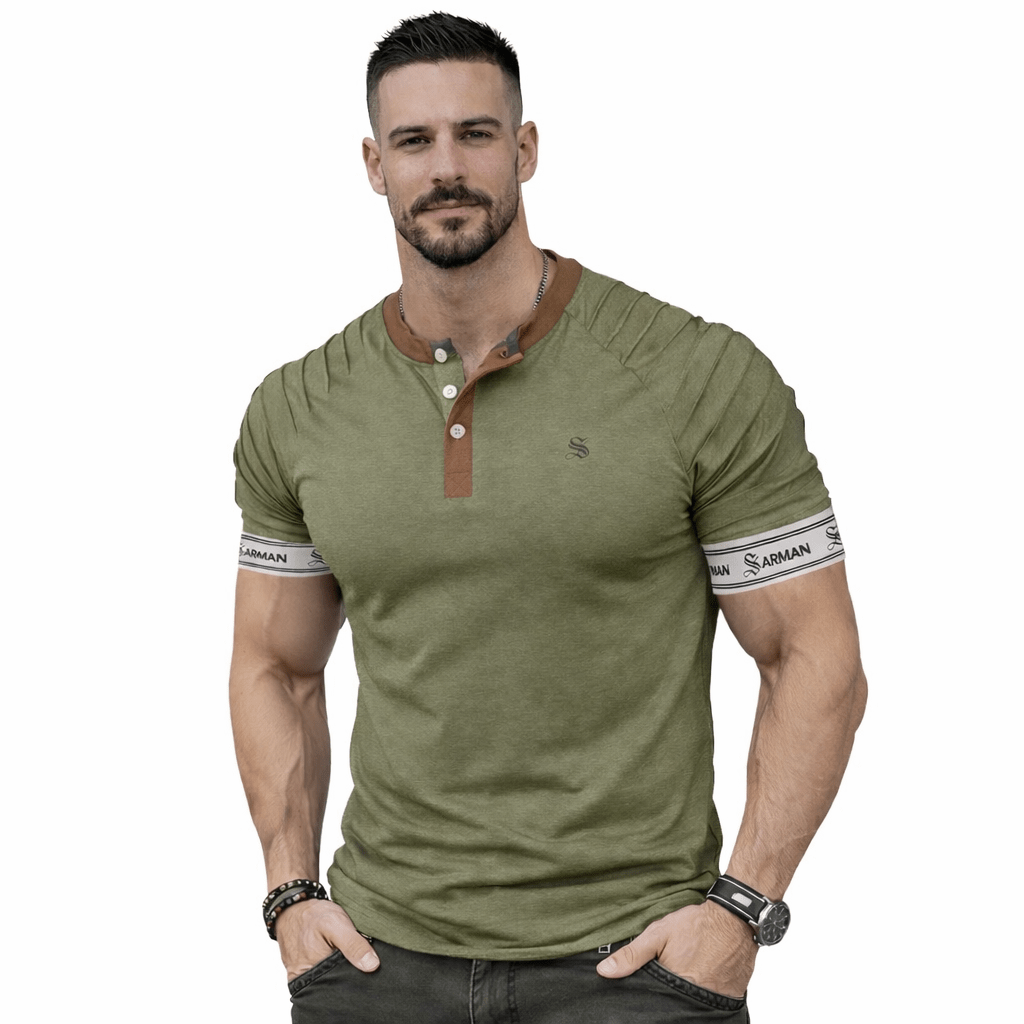 Upgrade Waves - T-Shirt with Straps for Men - Sarman Fashion - Wholesale Clothing Fashion Brand for Men from Canada