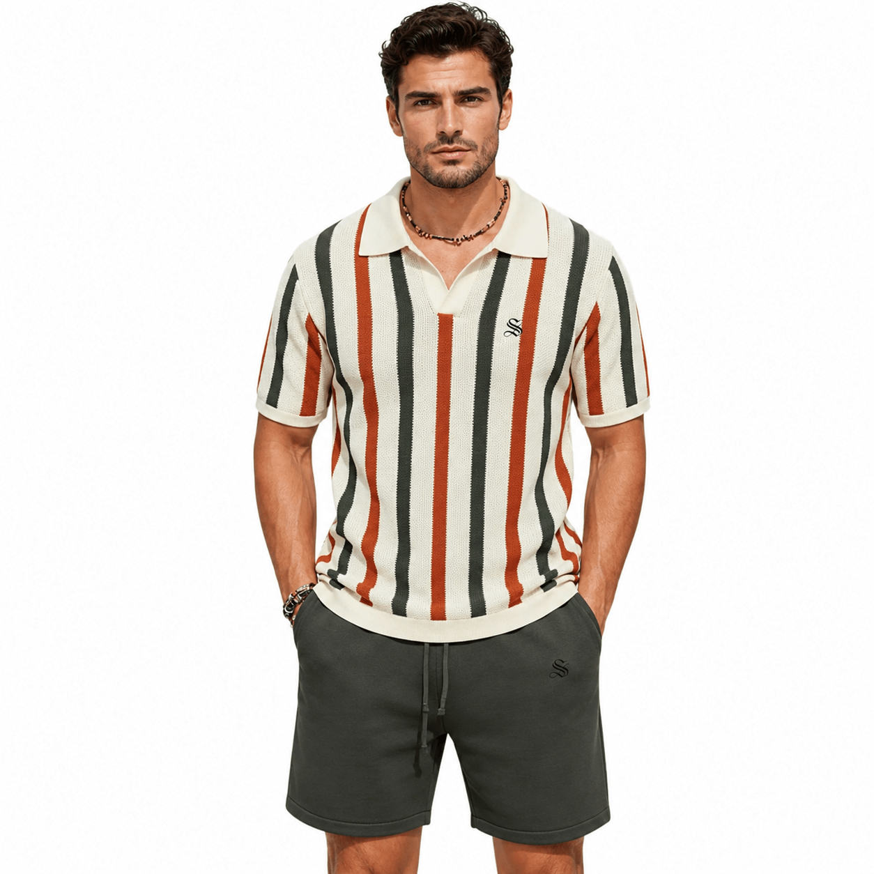 URZI 2 - Top & Shorts for Men - Sarman Fashion - Wholesale Clothing Fashion Brand for Men from Canada