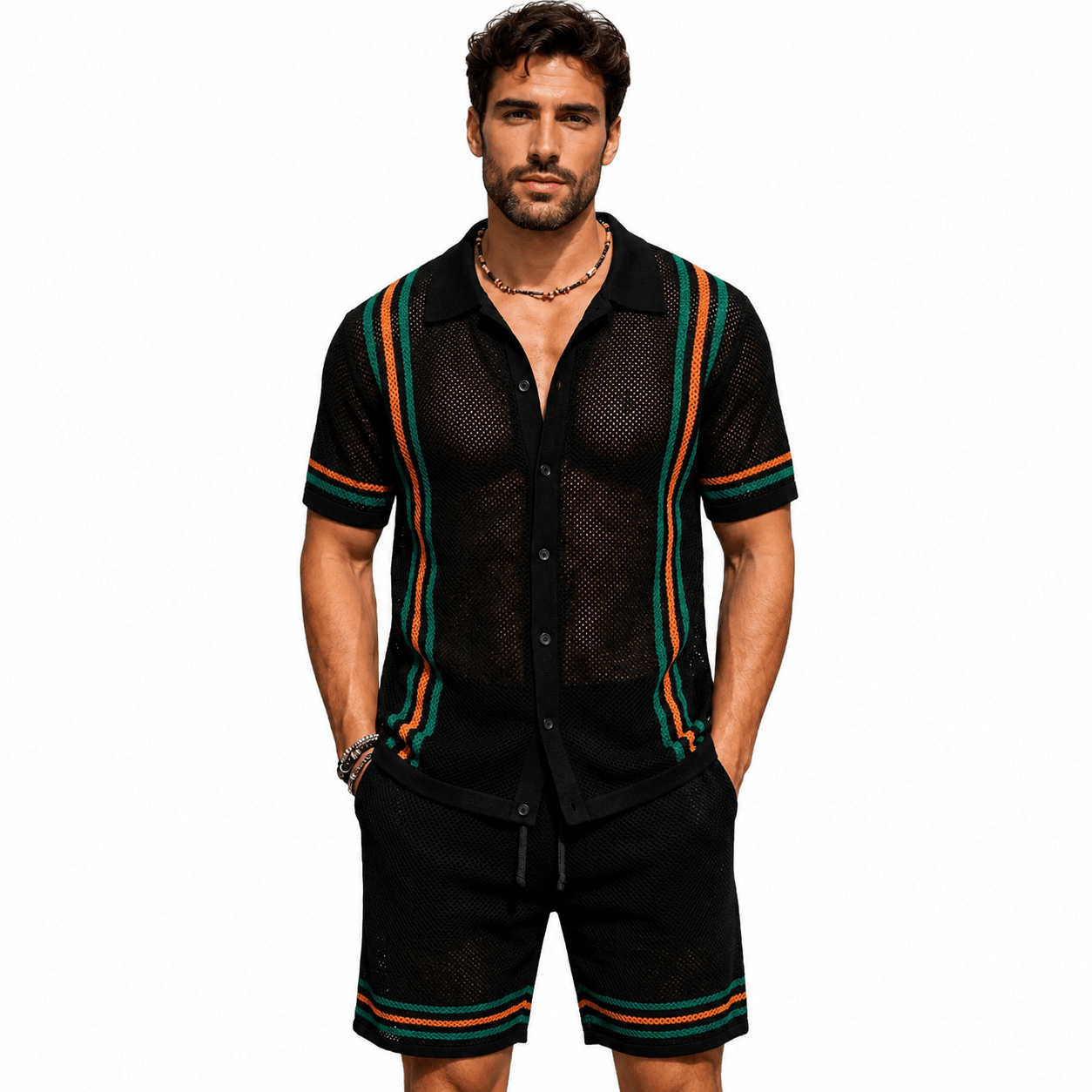 URZI 3 - Top & Shorts for Men - Sarman Fashion - Wholesale Clothing Fashion Brand for Men from Canada