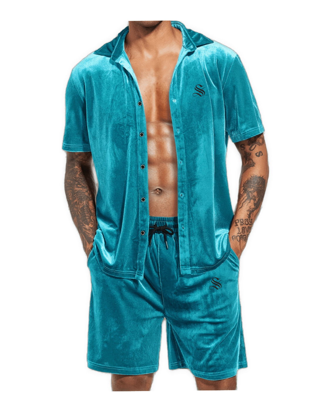 USH 6 - Top & Shorts for Men - Sarman Fashion - Wholesale Clothing Fashion Brand for Men from Canada