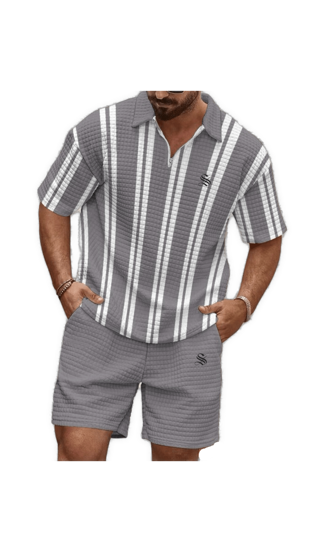 UYH 4 - Top & Shorts for Men - Sarman Fashion - Wholesale Clothing Fashion Brand for Men from Canada