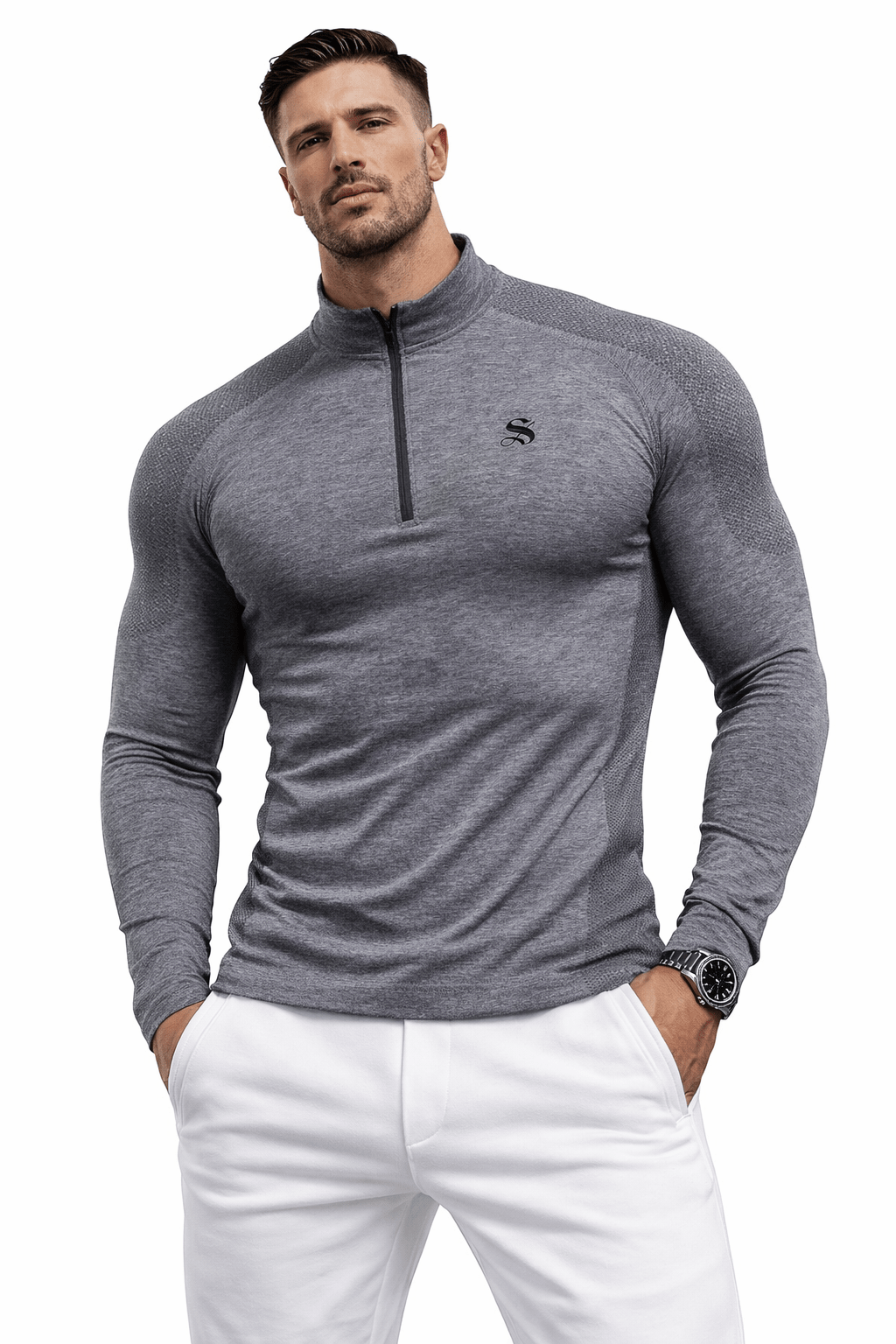 Vanida 2 - Track Top for Men - Sarman Fashion - Wholesale Clothing Fashion Brand for Men from Canada