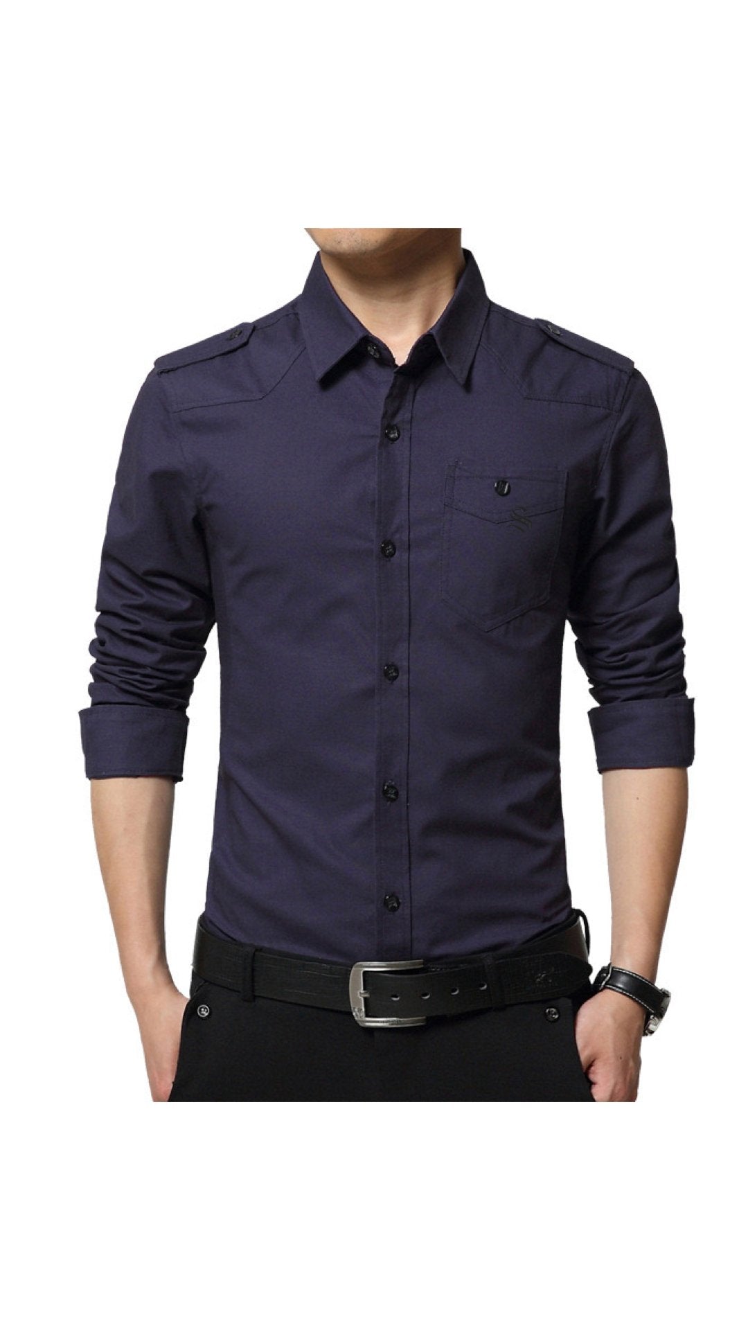 Vaza - Long Sleeves Shirt for Men - Sarman Fashion - Wholesale Clothing Fashion Brand for Men from Canada