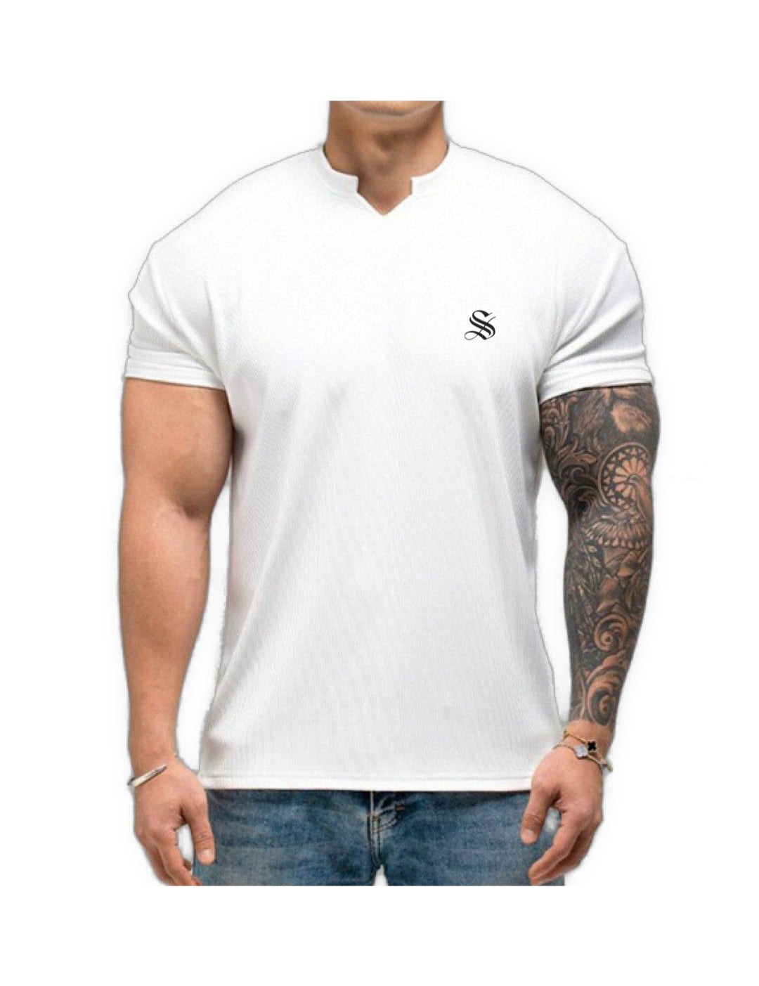 VBlackList - V - Neck T-Shirt for Men - Sarman Fashion - Wholesale Clothing Fashion Brand for Men from Canada