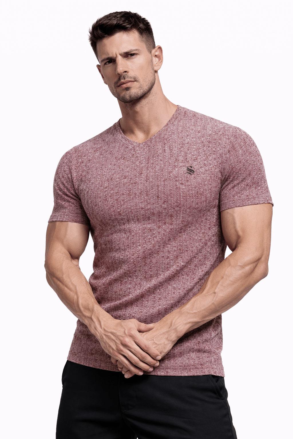 VBT - V - Neck T-Shirt for Men - Sarman Fashion - Wholesale Clothing Fashion Brand for Men from Canada