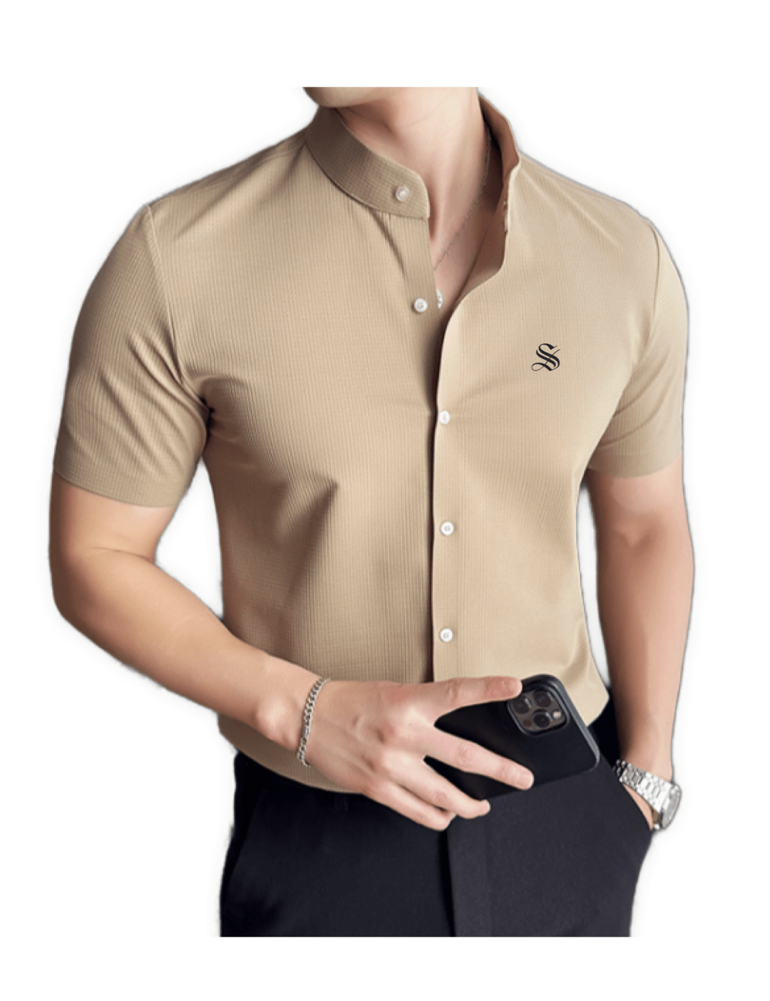 Vhdo - Short Sleeves Shirt for Men - Sarman Fashion - Wholesale Clothing Fashion Brand for Men from Canada