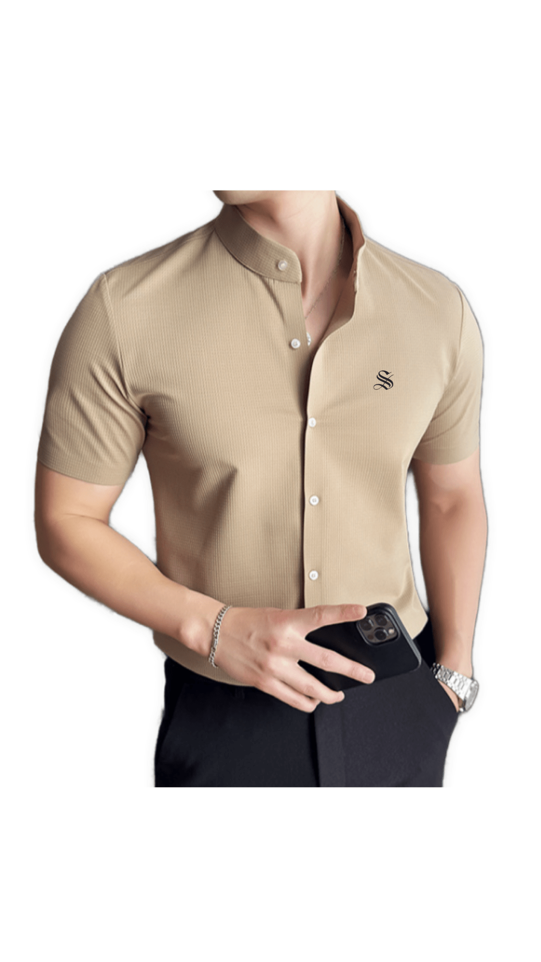 Vhdo - Short Sleeves Shirt for Men - Sarman Fashion - Wholesale Clothing Fashion Brand for Men from Canada