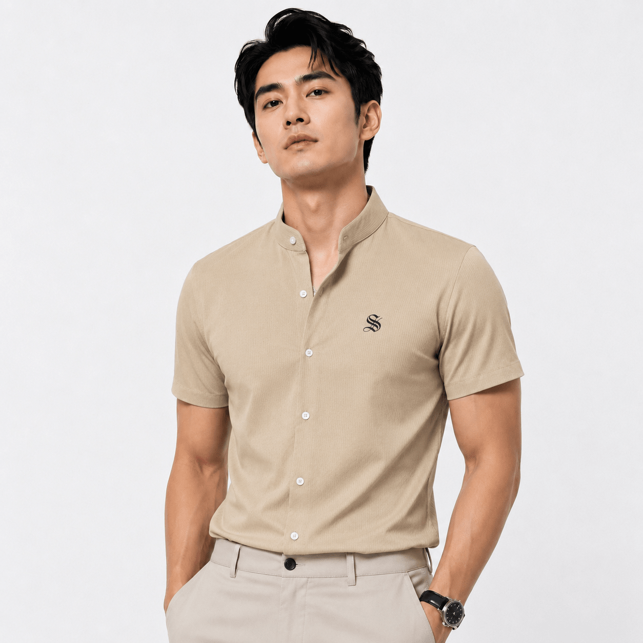 Vhdo - Short Sleeves Shirt for Men - Sarman Fashion - Wholesale Clothing Fashion Brand for Men from Canada