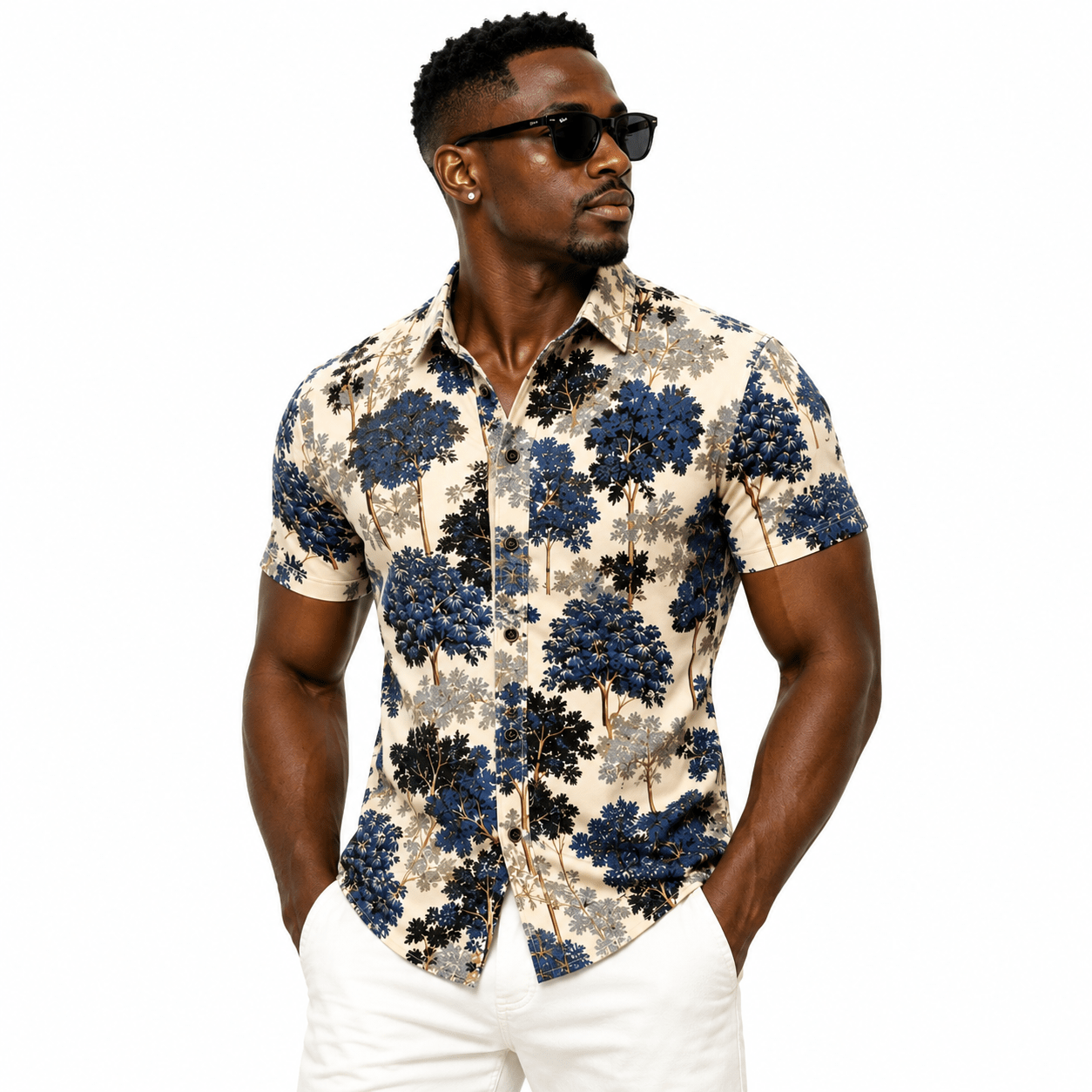 VHYT 36 - Short Sleeves Shirt for Men - Sarman Fashion - Wholesale Clothing Fashion Brand for Men from Canada