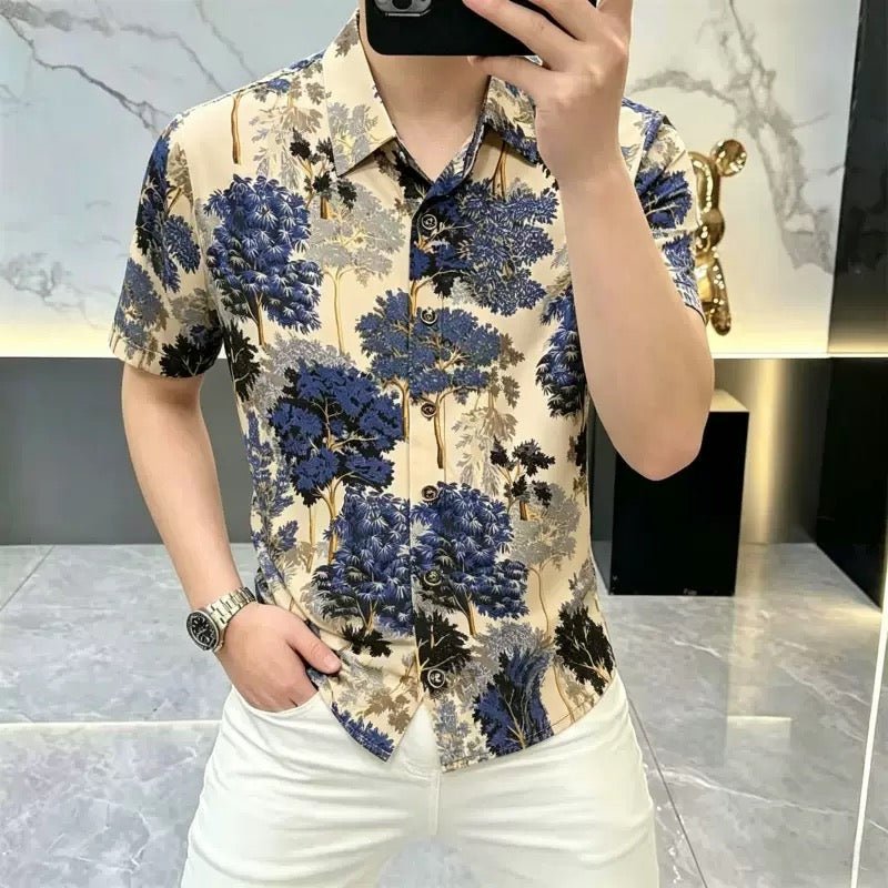 VHYT 36 - Short Sleeves Shirt for Men - Sarman Fashion - Wholesale Clothing Fashion Brand for Men from Canada