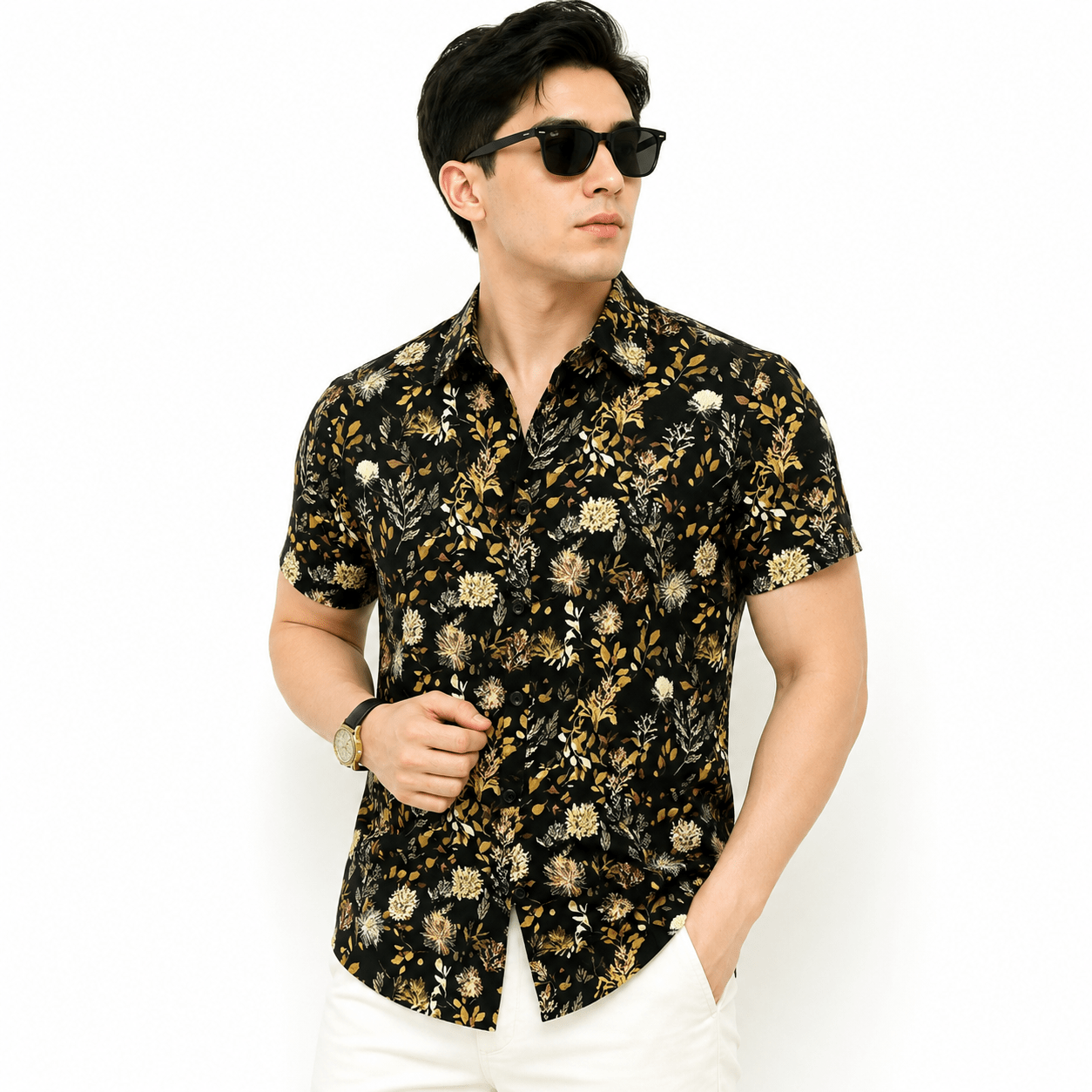 VHYT 39 - Short Sleeves Shirt for Men - Sarman Fashion - Wholesale Clothing Fashion Brand for Men from Canada
