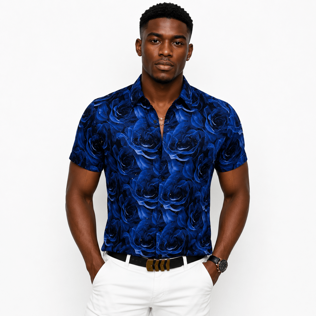 VHYT 42 - Short Sleeves Shirt for Men - Sarman Fashion - Wholesale Clothing Fashion Brand for Men from Canada