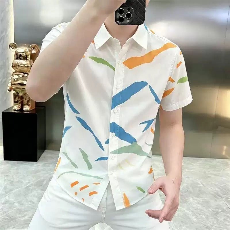 VHYT 43 - Short Sleeves Shirt for Men - Sarman Fashion - Wholesale Clothing Fashion Brand for Men from Canada