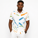 VHYT 43 - Short Sleeves Shirt for Men - Sarman Fashion - Wholesale Clothing Fashion Brand for Men from Canada