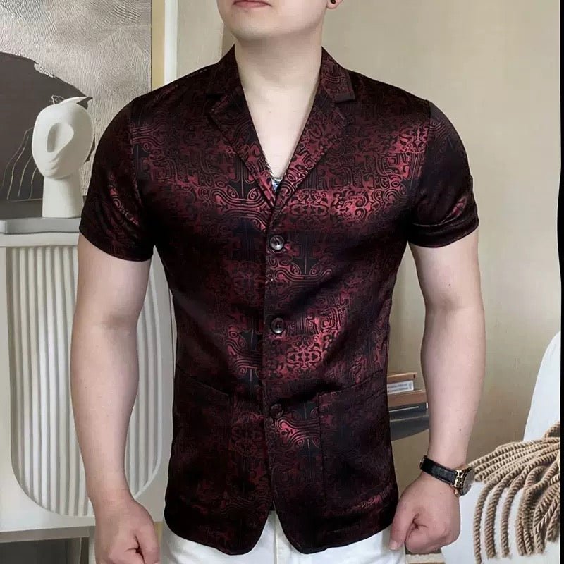 VHYT 46 - Short Sleeves Shirt for Men - Sarman Fashion - Wholesale Clothing Fashion Brand for Men from Canada