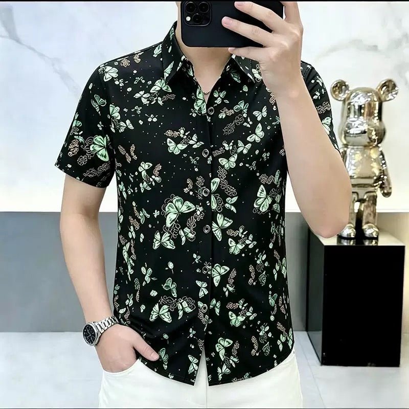 VHYT 47 - Short Sleeves Shirt for Men - Sarman Fashion - Wholesale Clothing Fashion Brand for Men from Canada