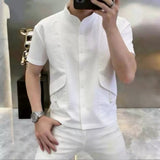 VHYT 51 - Short Sleeves Shirt for Men - Sarman Fashion - Wholesale Clothing Fashion Brand for Men from Canada
