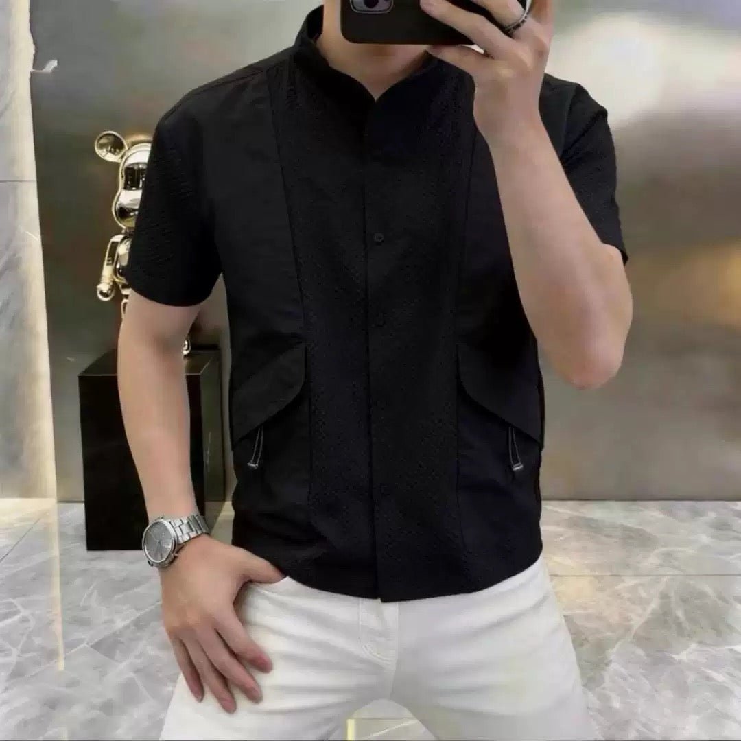 VHYT 51 - Short Sleeves Shirt for Men - Sarman Fashion - Wholesale Clothing Fashion Brand for Men from Canada