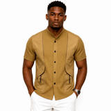 VHYT 51 - Short Sleeves Shirt for Men - Sarman Fashion - Wholesale Clothing Fashion Brand for Men from Canada