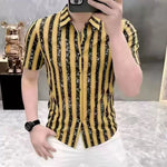 VHYT 62 - Short Sleeves Shirt for Men - Sarman Fashion - Wholesale Clothing Fashion Brand for Men from Canada