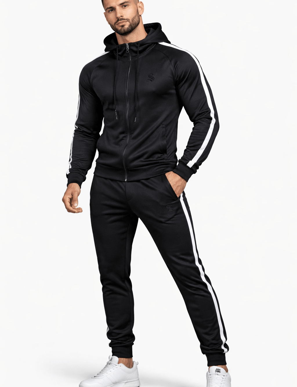 Vino - Complete Set - Long Sleeves Hoodie & Joggers for Men - Sarman Fashion - Wholesale Clothing Fashion Brand for Men from Canada