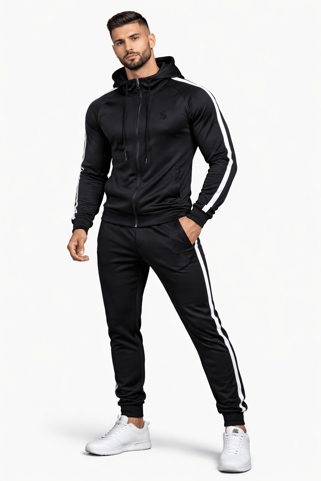 Vino - Complete Set - Long Sleeves Hoodie & Joggers for Men - Sarman Fashion - Wholesale Clothing Fashion Brand for Men from Canada
