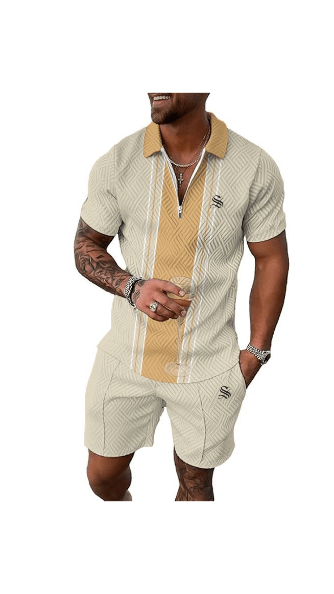 VJOT 12 - Top & Shorts for Men - Sarman Fashion - Wholesale Clothing Fashion Brand for Men from Canada